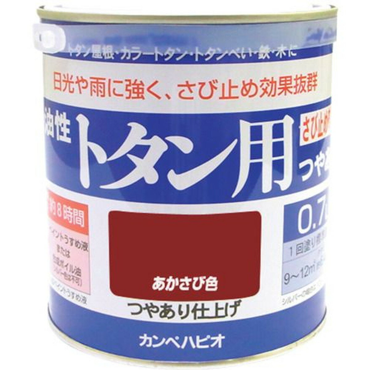 KANSAI カンペ 油性トタン用0．7Lあかさび 1缶 (130-5240.7)