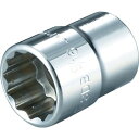 TONE ソケット(インチ) (12角) 吋目 3/4inch 全長32mm 1個 (3DB24)