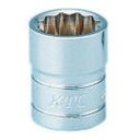 KTC 6.3sq.ソケット(十二角) 対辺寸法7/16inch 差込角6.35mm 全長19mm 1個 (B2716W)