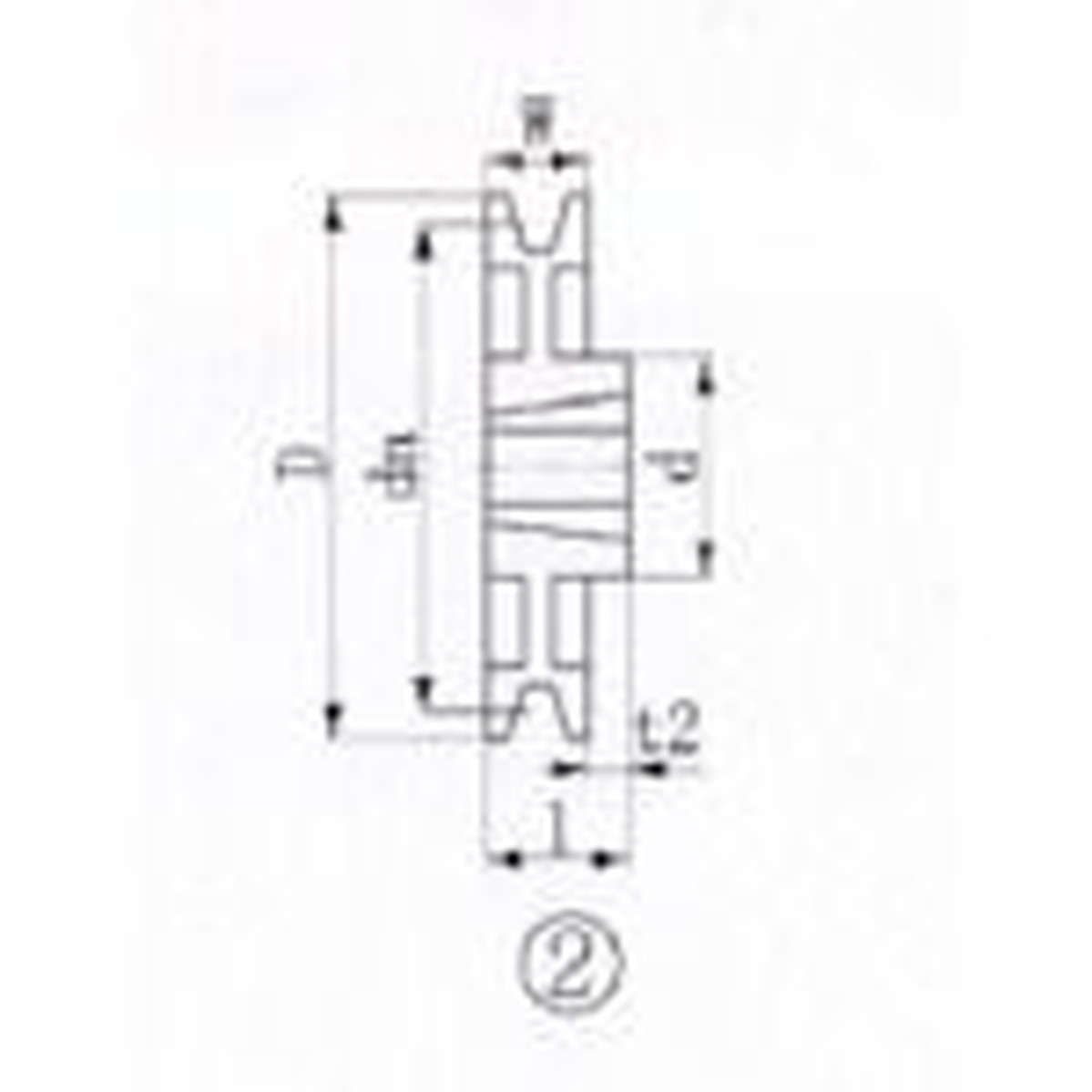 EVN ブッシングプーリー SPA 180mm 溝数1 1個 (SPA180-1)