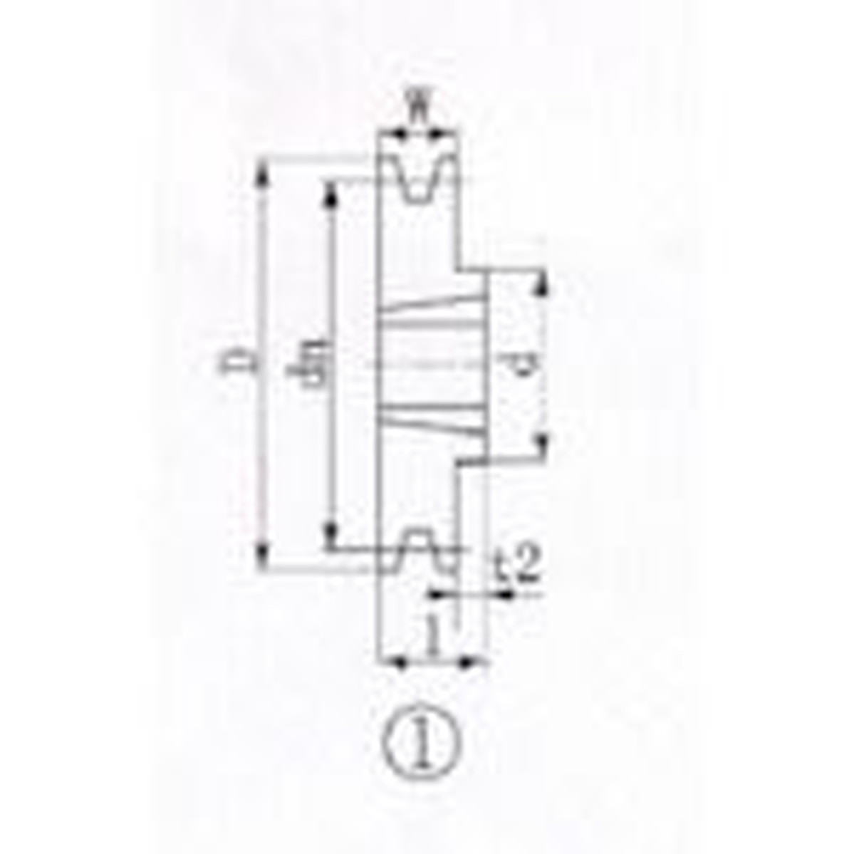 EVN ブッシングプーリー SPZ 150mm 溝数1 1個 (SPZ150-1)