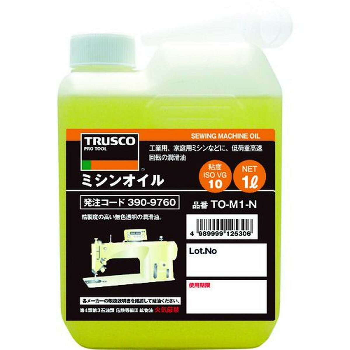 TRUSCO ミシンオイル1L 1本 (TO-M1-N)