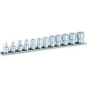 TONE ソケットセット(6角・ホルダー付) 12pcs 差込角6.35mm 1S (HS212)