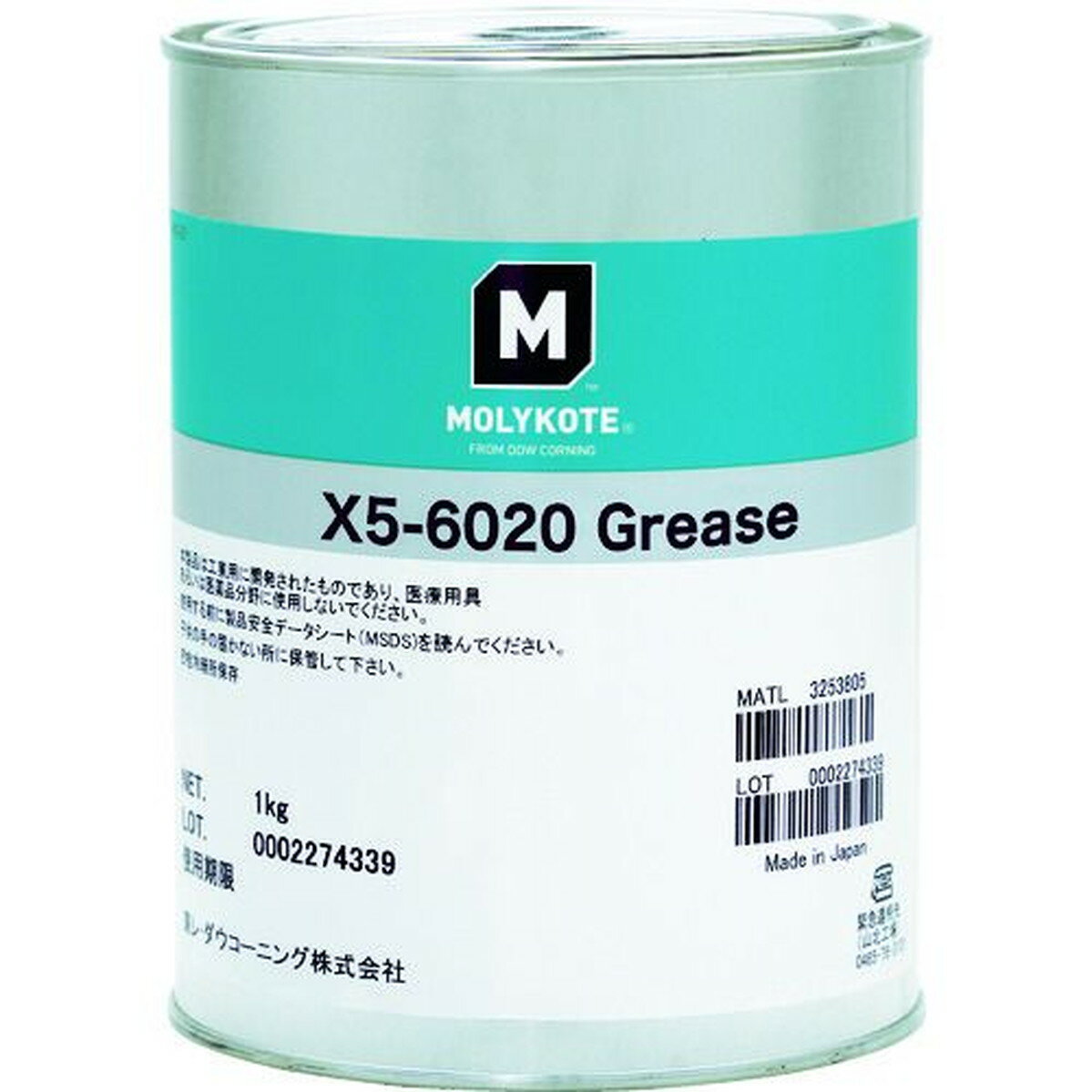モリコート 樹脂用 X5−6020グリース 1kg 1缶 (X5602010)