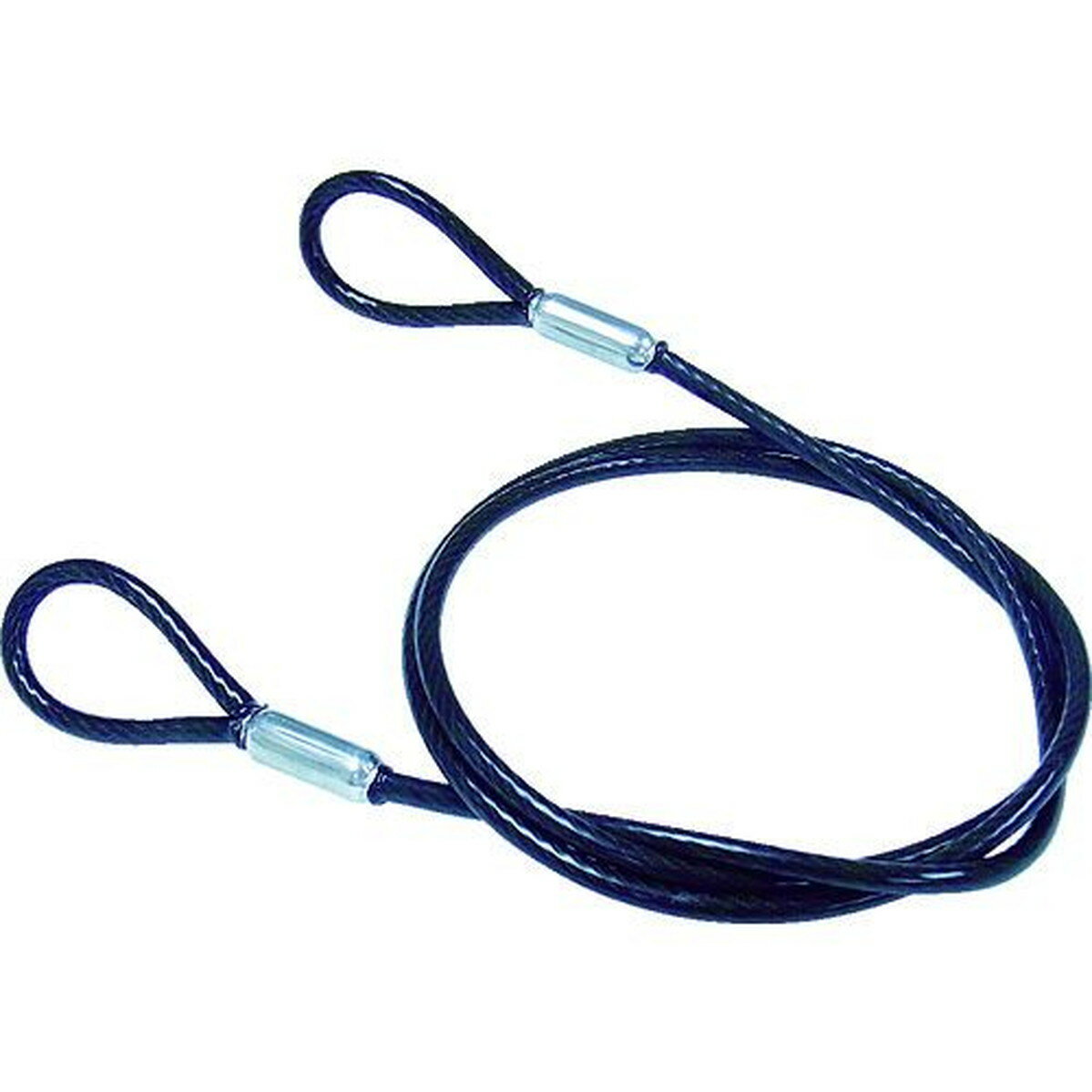 ニッサチェイン　鉄製カットワイヤー　黒PVCコーティング　3（4．3）X1040mm　（1本＝1PK）　1本 (Y64)