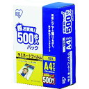 IRIS 539262 ラミネートフィルム A4サイズ 500枚入 100μ 1Pk (LZA4500)