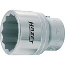 HAZET ソケットレンチ(12角タイプ・差込角19mm・対辺38mm) 1個 (1000Z38)