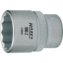 HAZET ソケットレンチ(12角タイプ・差込角9.5mm・対辺12mm) 1個 (880Z12)