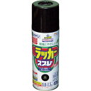 アサヒペン アスペンラッカースプレー420ml 黒 1本 (568526)