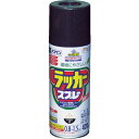 アサヒペン アスペンラッカースプレー420ml つや消し黒 1本 (568540)