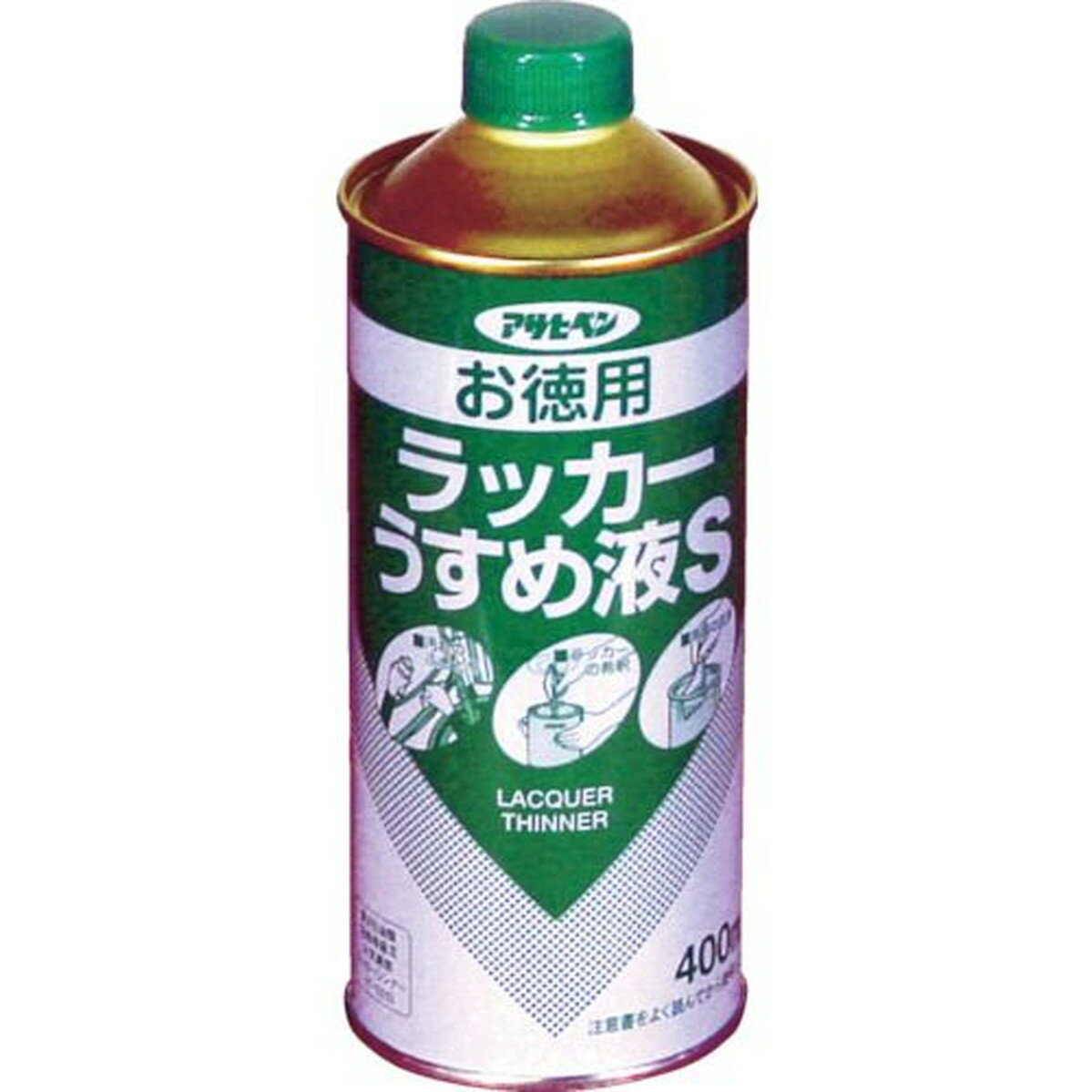 アサヒペン お徳用ラッカーうすめ液S400ML 1缶 (571175)