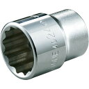 TONE ソケット(12角) 対辺寸法34mm 全長47mm 1個 (4D34)