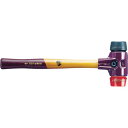 HALDER シンプレックスハンマー ゴム(黒)プラスティック(赤)頭径60mm 1本 (3026.060)