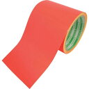 日東エルマテ 蛍光テープ 90mm×5m レッド 1巻 (LK90R)