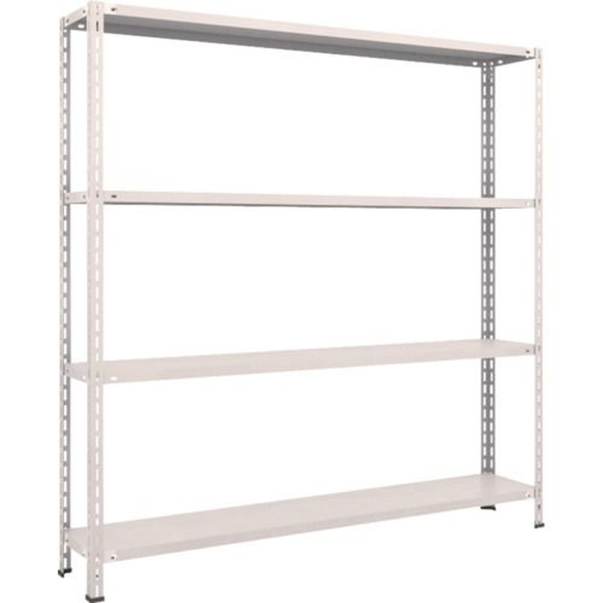 TRUSCO　スチールラック　軽量棚　中棚ボルトレス型1800X300X1800　4段　ネオグレー　1台 (L66V14)
