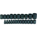 WILLIAMS インパクト用ソケットセット 1/2 ショート 6角 23個 1S (JHWMS423RC)