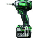 HiKOKI 14.4Vコードレスインパクトドライバ 6.0Ah グリーン 1台 (WH14DDL22LYPKL)