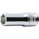 Ko-ken 6.35mm差込 Z-EAL6角セミディープソケット13mm 1個 (2300XZ13)