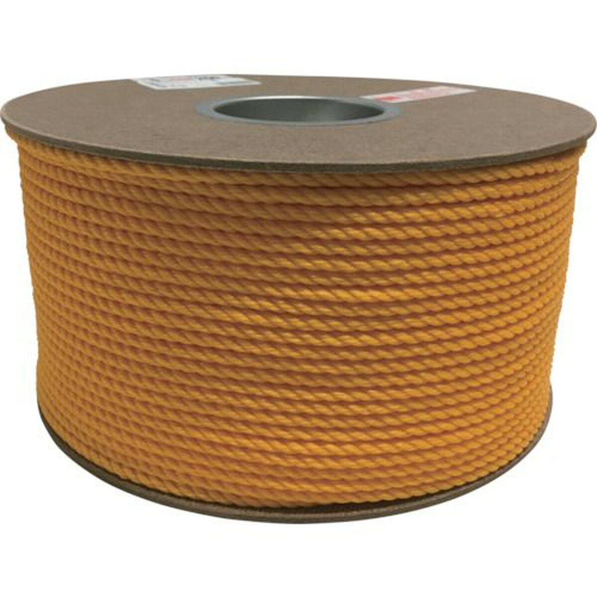 ユタカメイク　ポリエチレンロープドラム巻　5mm×200m　イエロー　1巻 (PRE90)