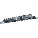nepros 9.5sq.ソケットセット(12コ組) 差込数9.5mm 6角 1S (NTB312A)