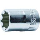Ko−ken 2重4角ソケット 差込角9.5mm 対辺11/32インチ 1個 (3415A1132)