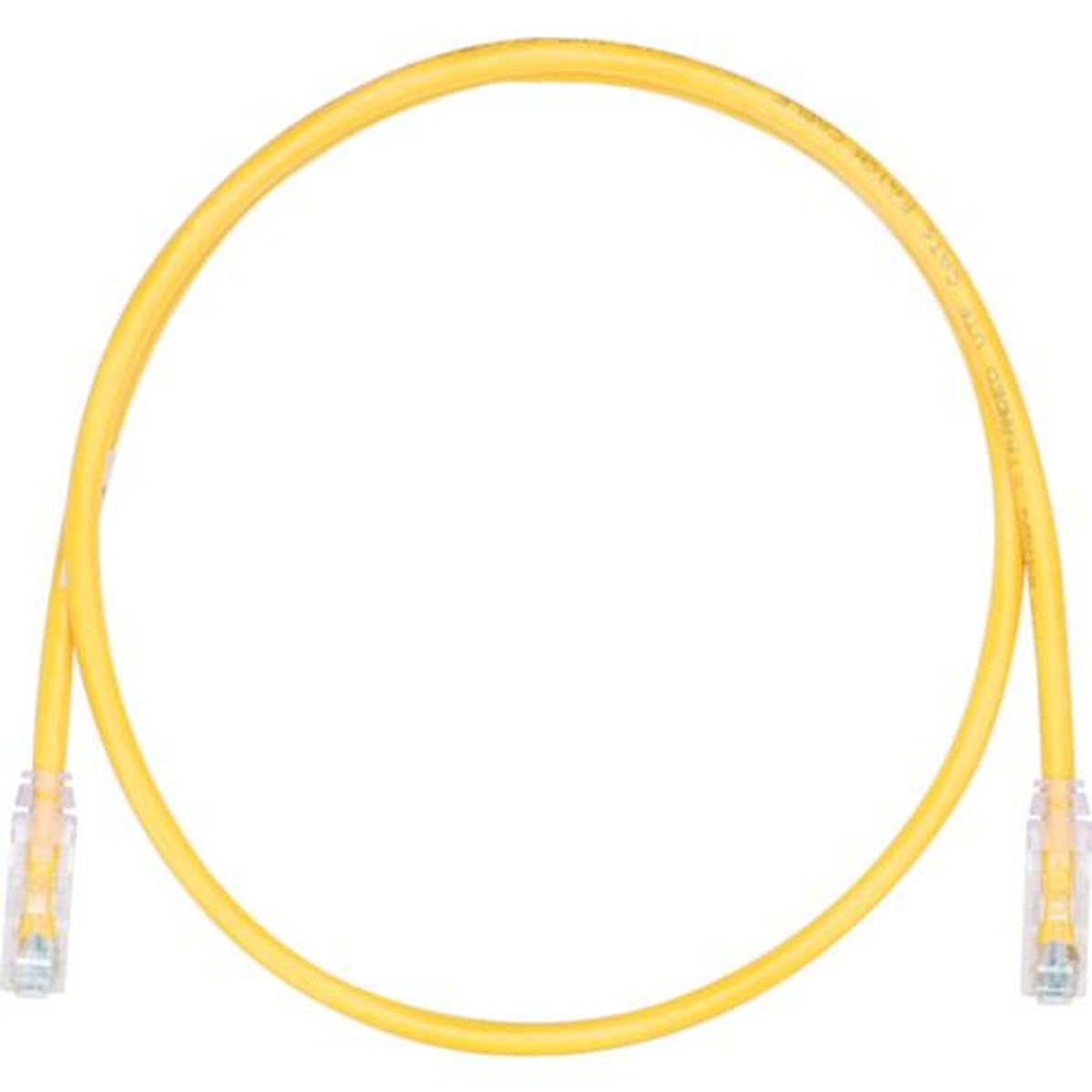 PANDUIT カテゴリ6UTPパッチコード 5m 黄 1本 (UTPSP5MYLY)