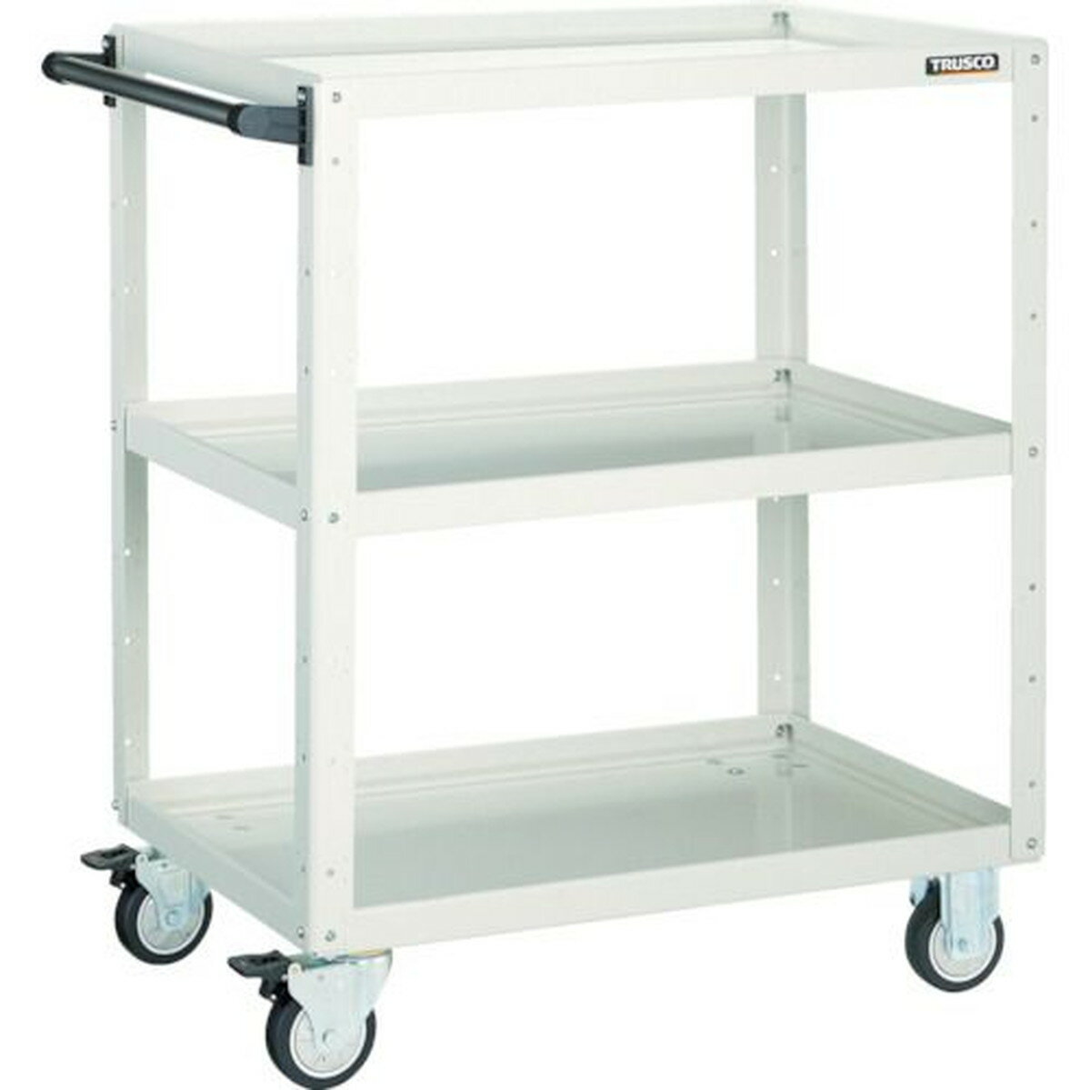 TRUSCO　ツールワゴン　イーグルワゴン　900X600XH880　ウレタン車輪　ホワイト　1台 (EGW993UW)