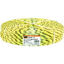 TRUSCO PPロープ 幅5mmX長さ300m 黄黒 1巻 (PP5300YB)
