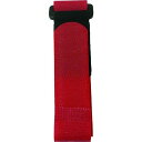 ユタカメイク マジックテープ フリーバンド 25mm×40cm レッド 1本 (G66)