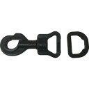 ユタカメイク 結束ベルト 平ベルト金具 ナスカン.FDカンセット A20×L76×B20 ブラック 1S (JC02)