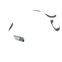 Asada 1/4 ストラップ付メタルキャップ (4個入) 1Pk (AP053)(4)