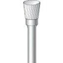ナカニシ チタンコート超硬カッター 逆テーパー型 シングルカット φ6.3×6×軸φ3 80° 1本 (21299)(4)