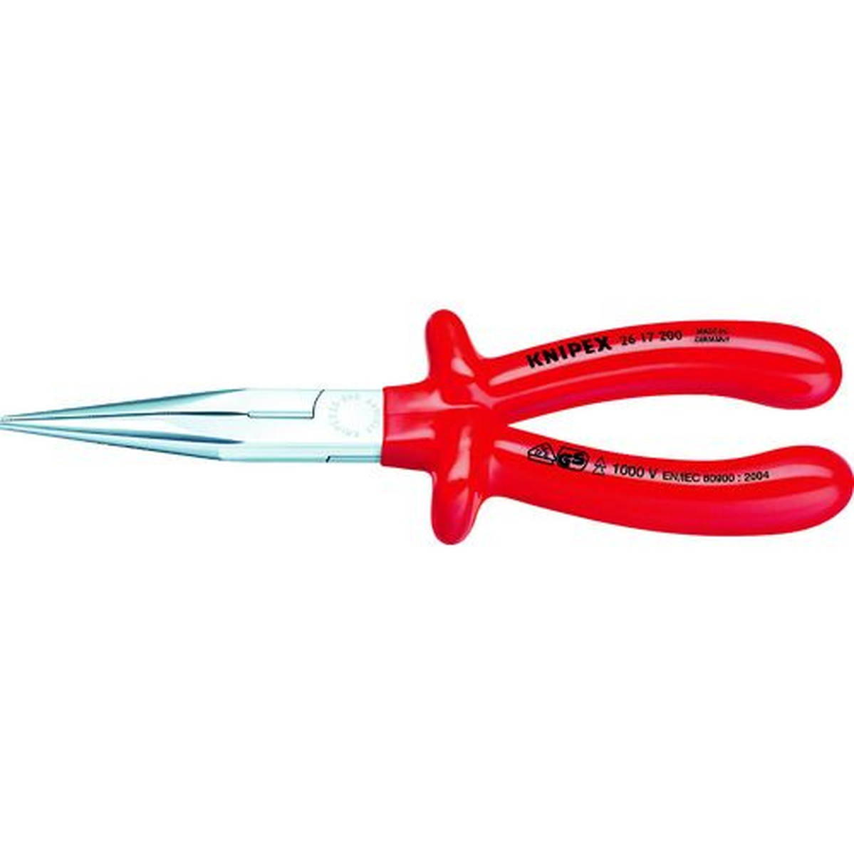 KNIPEX 絶縁1000V先長ラジオペンチ 200mm 1丁 (2617-200)