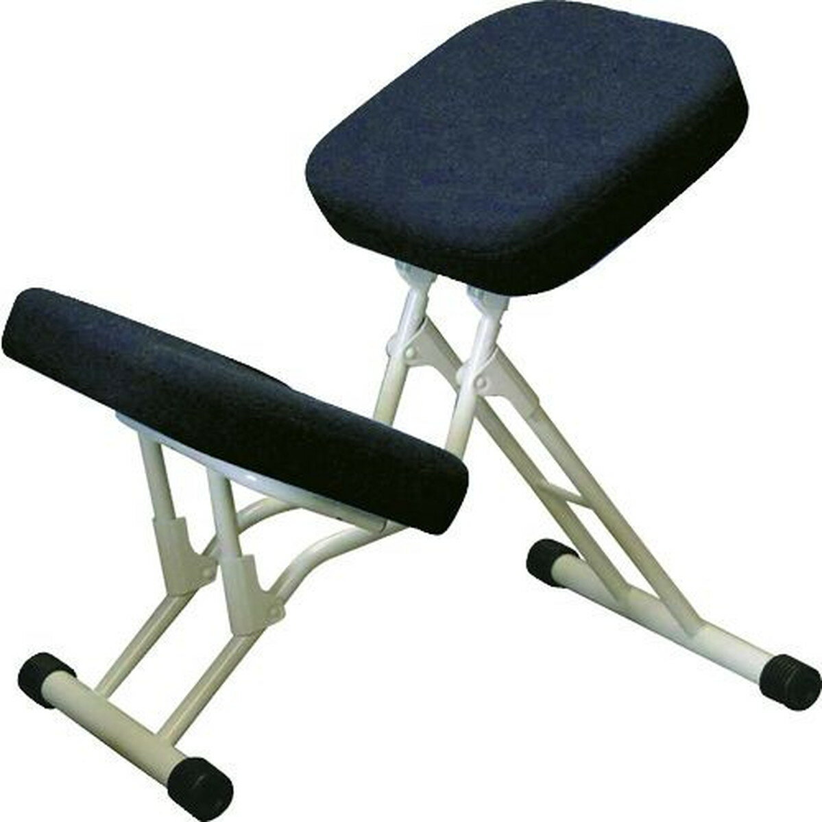 セイコー　作業チェア　セブンポーズチェア　ホワイト／ブラック　440×260〜670×450〜800mm　1脚 (SPC14W01)