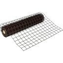 TRUSCO 多目的樹脂ネット ブラウン1mX10m 目合67mmX64mm 1巻 (TH10PB)