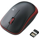 ELECOM 無線IRマウス ENELOシリーズ 3ボタン 省電力 レッド 1個 (MIR07DRRD)(2)