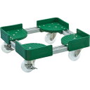 TRUSCO 伸縮式コンテナ台車SUS 内寸500−600X500−600 ストッパー付 1台 (FCD5050SUSS)(4)