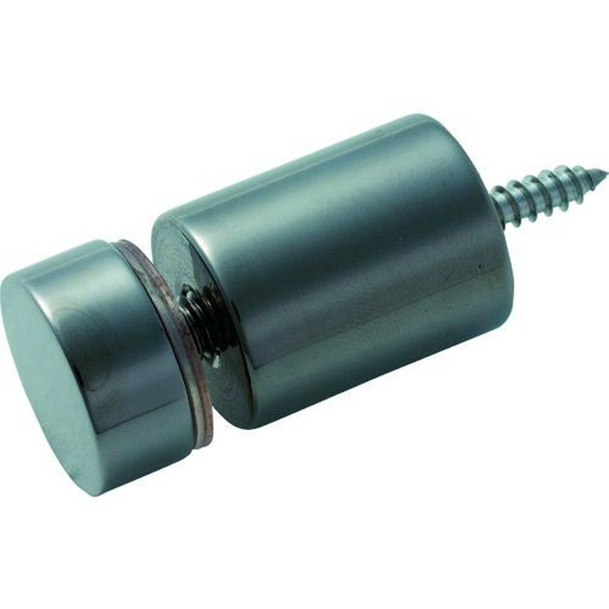 TRUSCO　サインナット平丸Φ20—25　黒クロームメッキ　1個入　1個 (SNAA195)