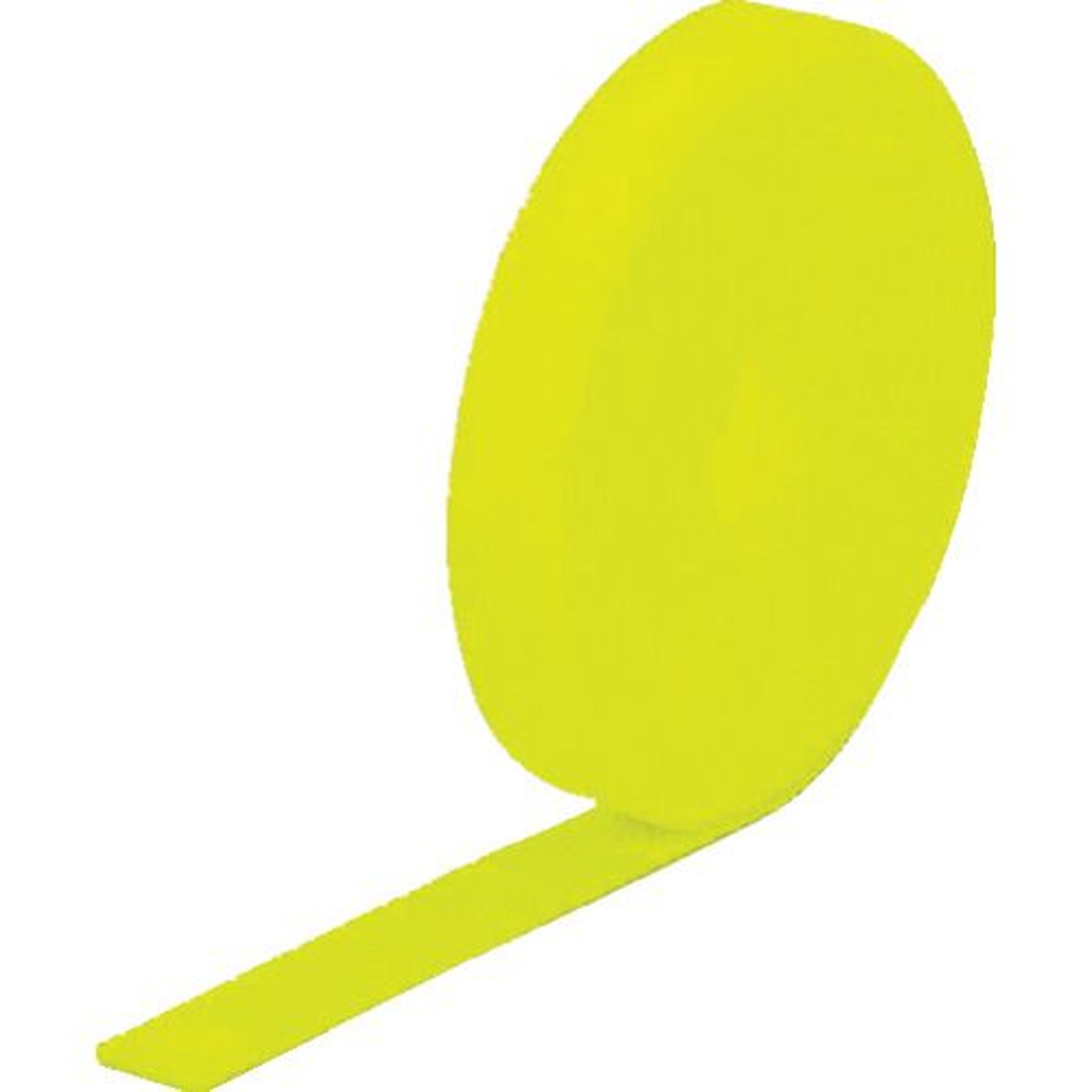 TRUSCO　マジックバンド［［R下］］結束テープ両面蛍光イエロー20mm25m　1巻 (MKT20250LY)