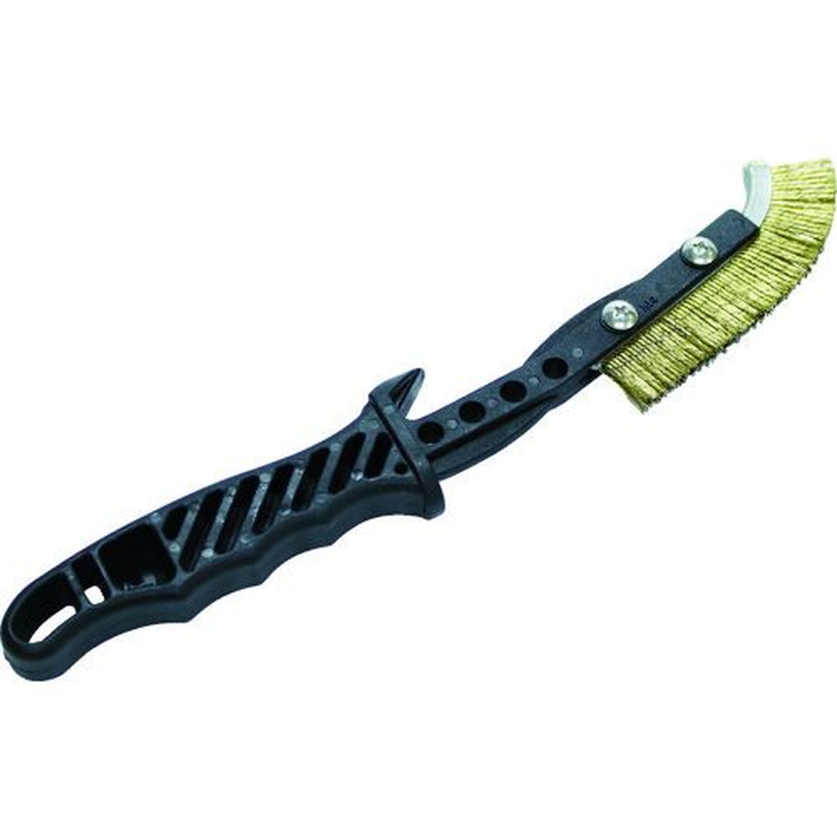 TRUSCO　チャンネルブラシ　EグリップJ型　TC鋼線　ラッピング　1本 (TEBJTC)