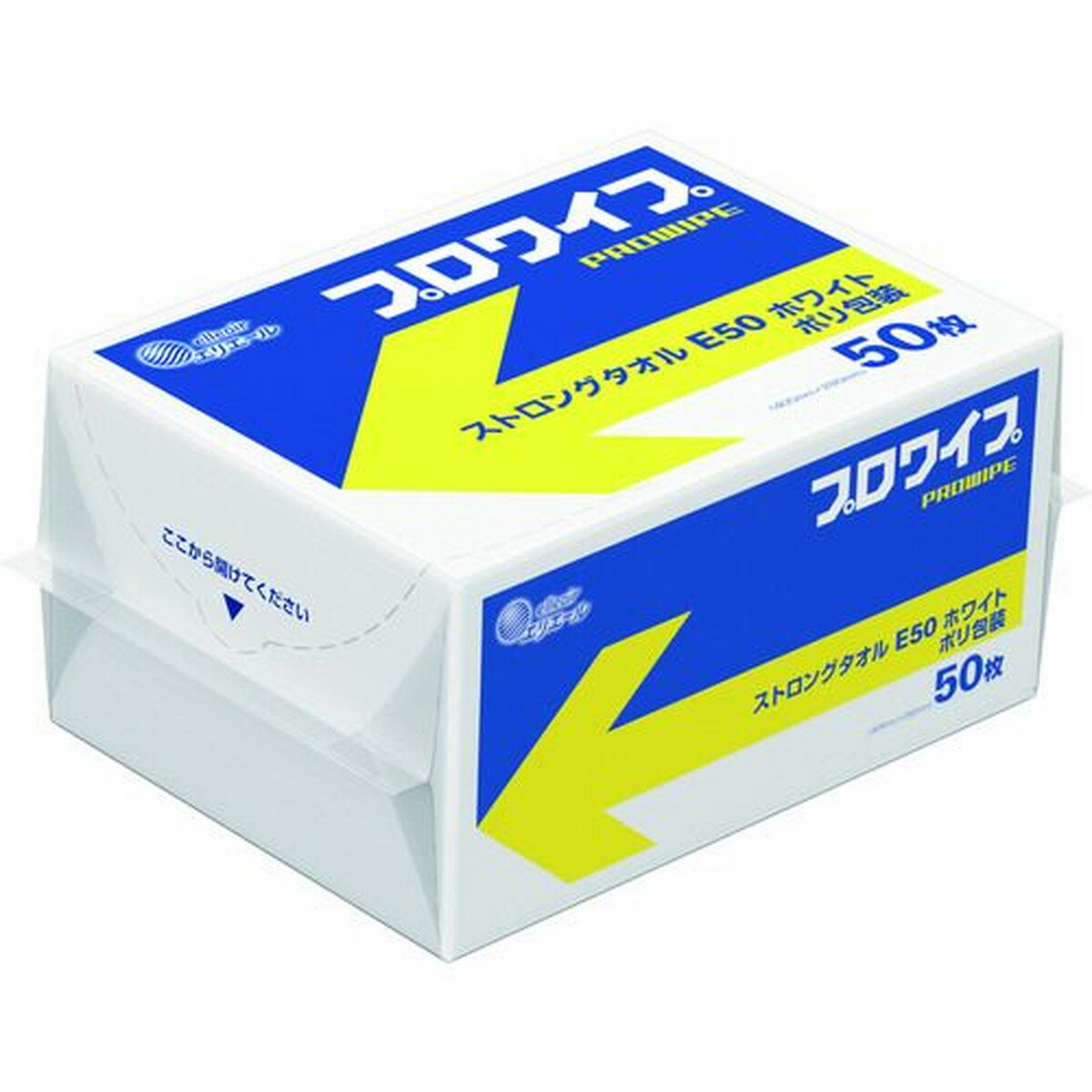 エリエール　プロワイプストロングタオルE50　50枚X18パック入　1Cs (703428)
