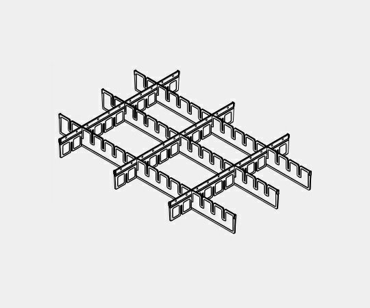 シャッターワゴン用 仕切板セット 浅 P-FT3 1個