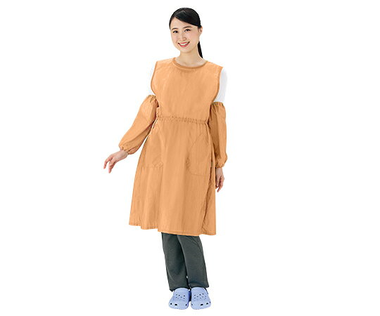 入浴用WATERエプロン 柿色 1枚