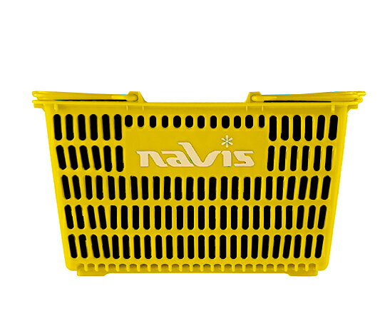 ショッピングバスケットとして使用されていますので、頑丈で安心してお使いいただけます。 ・帯電防止剤配合で汚れがつきにくい！ ・手提ハンドル付きで運搬に便利です。 ・置き台と一緒に使うことで、脱衣カゴワゴンとしても使用できます。 ・名入れが可能ですのでお問い合わせください。（側面のnavisロゴ印刷部分）品名：バスケット ・色：イエロー ・材質：PP ・バスケット容量：18L ・サイズ：413×300×218mm ・有効内寸法：上部/373×266×204mm、下部/328×220mm ・帯電防止剤配合 ・※名入れも可能です(1個〜)。別途お問い合わせください。ショッピングバスケットとして使用されていますので、頑丈で安心してお使いいただけます。 ・帯電防止剤配合で汚れがつきにくい！ ・手提ハンドル付きで運搬に便利です。 ・置き台と一緒に使うことで、脱衣カゴワゴンとしても使用できます。 ・名入れが可能ですのでお問い合わせください。（側面のnavisロゴ印刷部分）品名：バスケット ・色：イエロー ・材質：PP ・バスケット容量：18L ・サイズ：413×300×218mm ・有効内寸法：上部/373×266×204mm、下部/328×220mm ・帯電防止剤配合 ・※名入れも可能です(1個〜)。別途お問い合わせください。