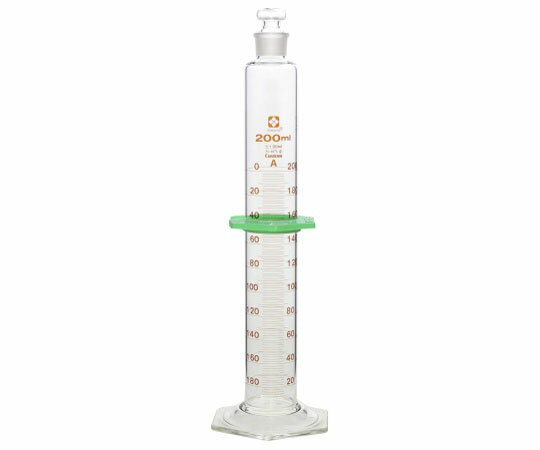 有栓メスシリンダー カスタムA 200mL 1個