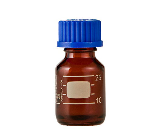 ねじ口瓶丸型茶褐色(デュラン(R)・017210) 25mL GL-25 1本