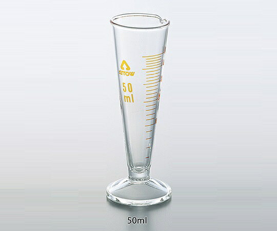 仕様 材質：硼珪酸ガラス 線膨張係数：35×10^-7/℃ 容量：50mL 一目盛：2.0mL 外径：φ43±5mm 全高：135±5mm 体積許容誤差：±0.9mL 円錐形・ハイグラス仕様 材質：硼珪酸ガラス 線膨張係数：35×10^-7/℃ 容量：50mL 一目盛：2.0mL 外径：φ43±5mm 全高：135±5mm 体積許容誤差：±0.9mL 円錐形・ハイグラス