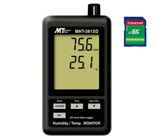 データロガデジタル温・湿度計 MHT-381SD 1台