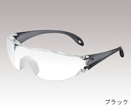 JIS軽量保護メガネ ストラップ無 LF-302ブラック 1個