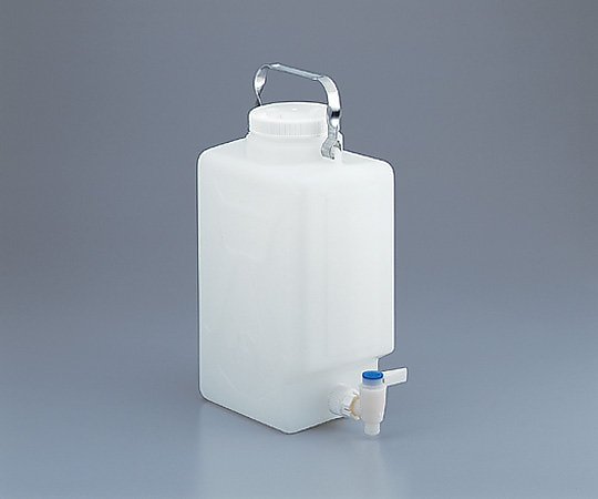 【全商品 ポイント10倍中】 フッ素加工活栓付角型瓶 9L 2327-0020 1本